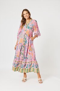 Hammock + Vine Mardi Gras Print Dress