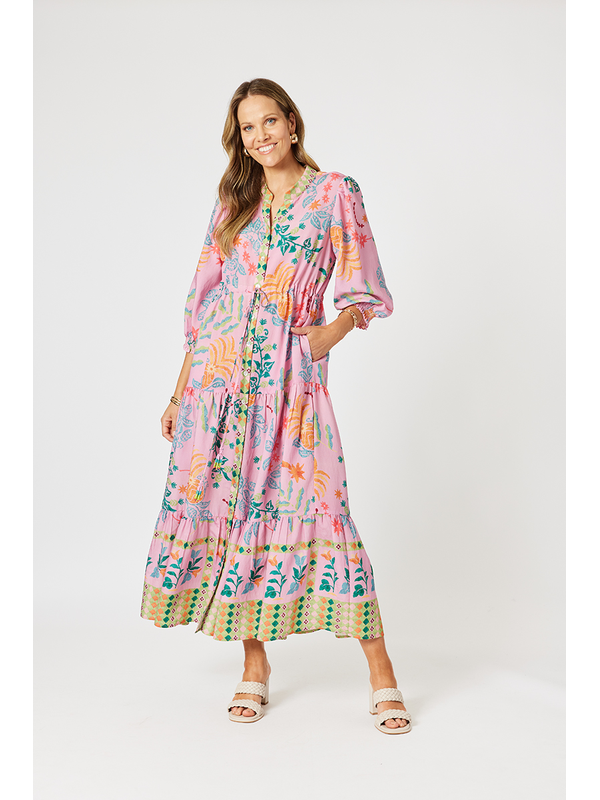 Hammock + Vine Mardi Gras Print Dress