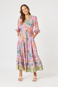 Hammock + Vine Mardi Gras Print Dress