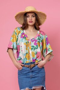 Charlo Val Floral Blouse