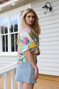 Charlo Val Floral Blouse