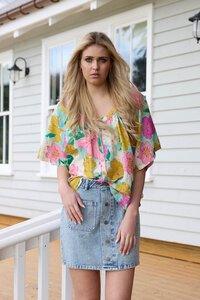 Charlo Val Floral Blouse