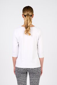 Vassalli Boat Neck 3-4 Sleeve Top