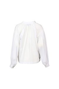 Vassalli Placket Shirt with Balloon Sleeve