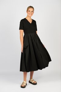 Vassalli Woven Detail T-Shirt Dress