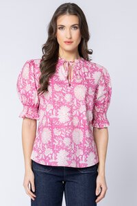 Leila + Luca Romantic Floral Honey Blouse