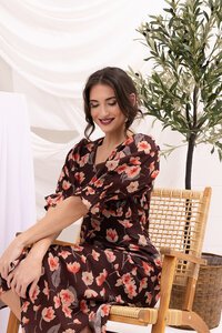 Seeking Lola Nutmeg Glow Opportunity Dress