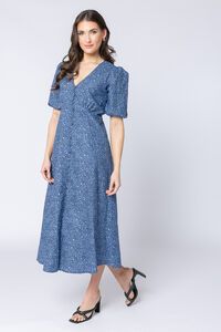 Seeking Lola Wild Navy Cheerful Dress