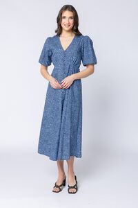 Seeking Lola Wild Navy Cheerful Dress