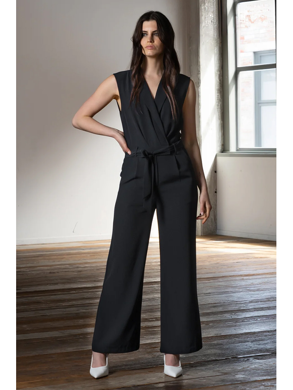Storm Wide Leg Tux Jumpsuit
