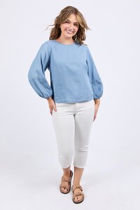 Elm Della Chambray Top