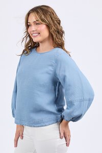 Elm Della Chambray Top