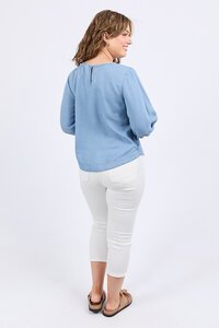 Elm Della Chambray Top