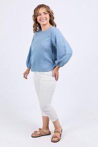 Elm Della Chambray Top