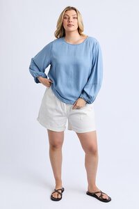 Elm Della Chambray Top