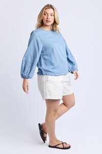 Elm Della Chambray Top