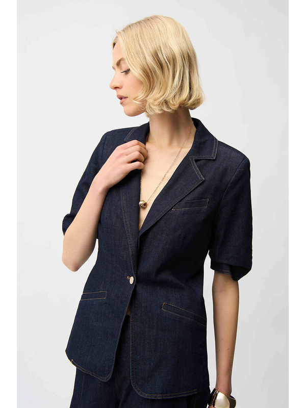 Joseph Ribkoff Denim Fitted Blazer