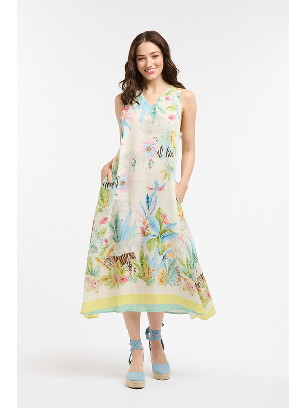 Urban Luxury Linen Sleeveless Dress