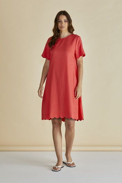 strapless open back dress 21SIX Liliana Red Taffeta U-Line Dress main image 1