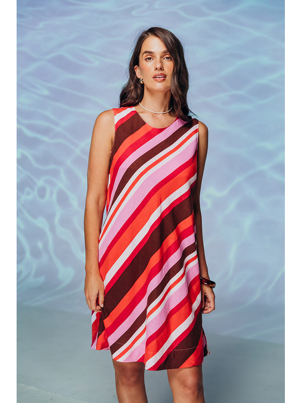 Foxwood Guava Stripe Dress