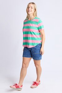 Elm Spritz Stripe SS Tee