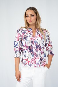 Fria The Label Hyacinth Gather Detail Blouse
