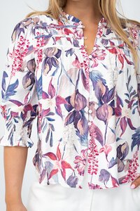 Fria The Label Hyacinth Gather Detail Blouse