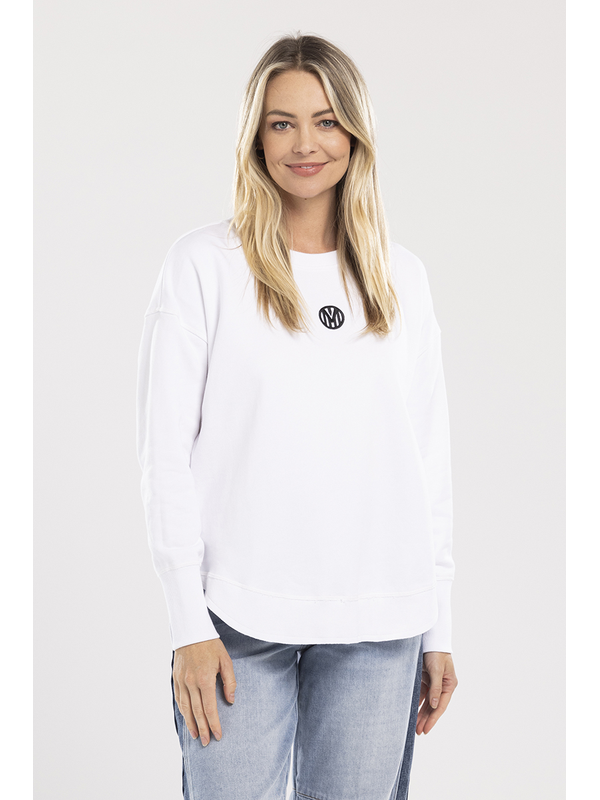 Mi Moso White Ena Sweater