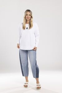 Mi Moso White Ena Sweater