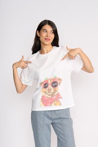 Foil Boxy SS Woofmas Tee