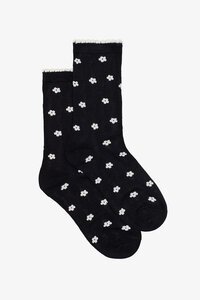 Antler Mini White Flower Sock