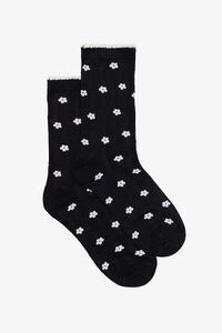 Antler Mini White Flower Sock