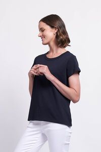 Foil Plain Double Up Tee