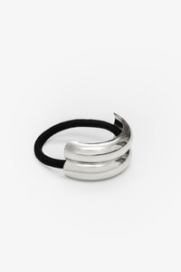 Antler Double Curve Silver Hair Cuff