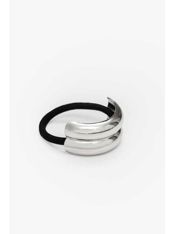 Antler Double Curve Silver Hair Cuff