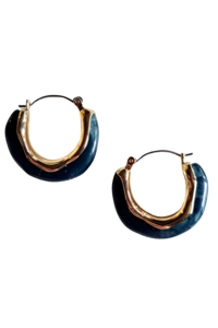 Zoda Resin Hoop Earring