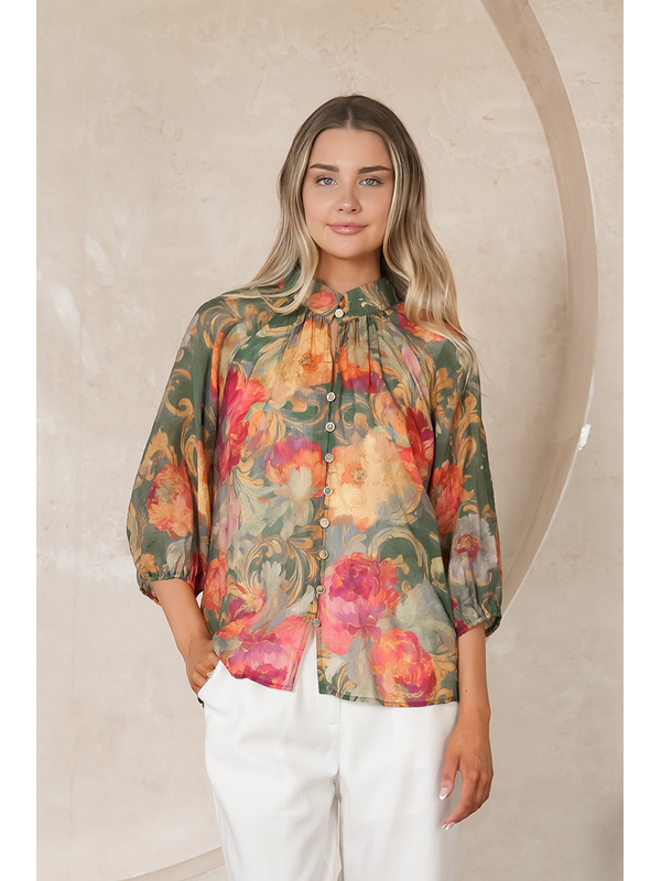 Fria The Label Baroque Rose Blouse