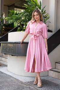 Fria The Label Godet Midi Dress