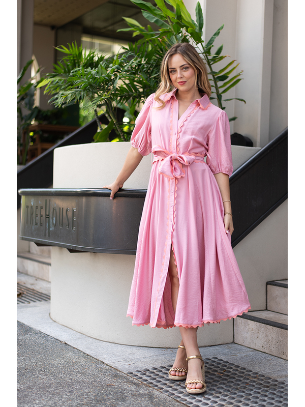 Fria The Label Godet Midi Dress