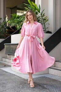 Fria The Label Godet Midi Dress