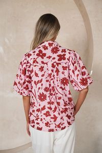 Fria The Label Floral Lace Trim Blouse