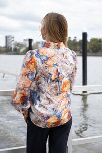 Fria The Label Vintage Rose Lace Trim Blouse