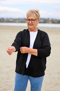 Foil Essential Gather Back Cardigan