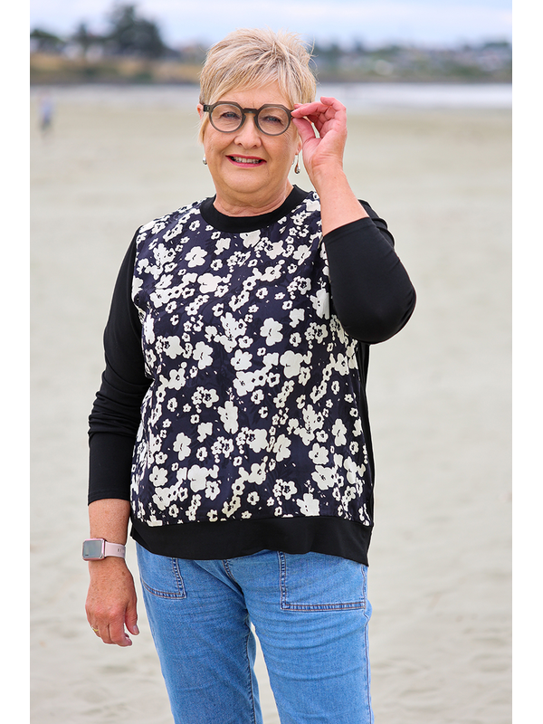 Memo Contrasting Front Top