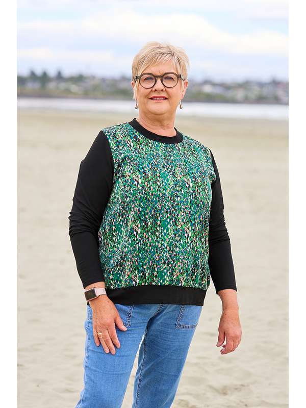 Memo Contrasting Front Top