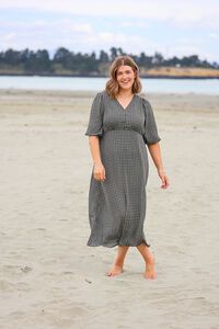 Foil Cuff + Flow Line Work Dress