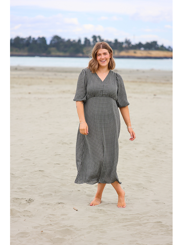 Foil Cuff + Flow Line Work Dress