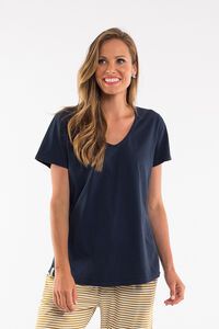 Elm Rib V Neck Top