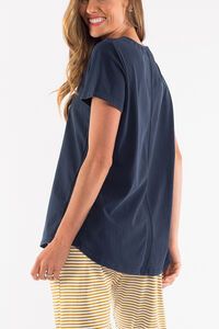 Elm Rib V Neck Top
