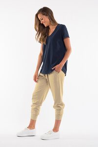 Elm Rib V Neck Top